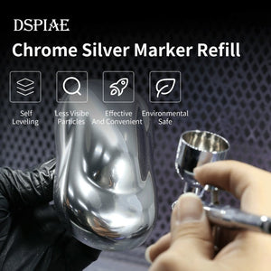 Recharge DSPIAE CR-10 Argent chromé pour marqueurs (10 ml) – image 7
