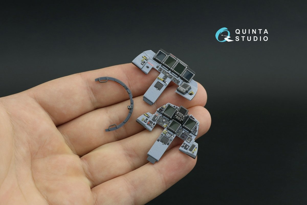 Intérieur imprimé en 3D et coloré sur papier décalcomanie Quinta Studio QD32119 F-15E (Tamiya) 1/32 – image 4