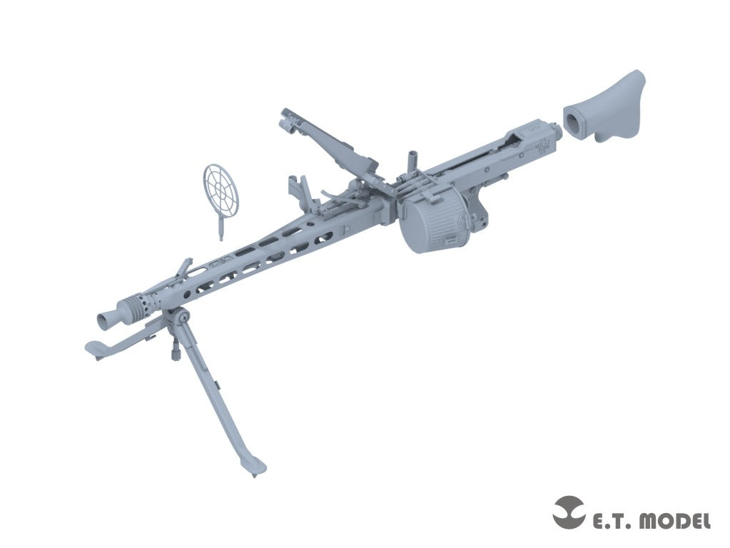 ET Model P06-001 Mitrailleuse allemande MG42 et boîte de munitions de la Seconde Guerre mondiale (impression 3D) 1/6 – immagine 3