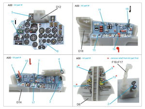 Intérieur coloré imprimé en 3D sur papier décalcomanie Quinta Studio QDS-72168 Su-17M3 (Modelsvit) (petite version) 1/72 – immagine 8