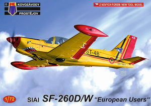 Kovozavody Prostejov KPM0212 SIAI SF-260W/D Utilisateurs européens 1/72