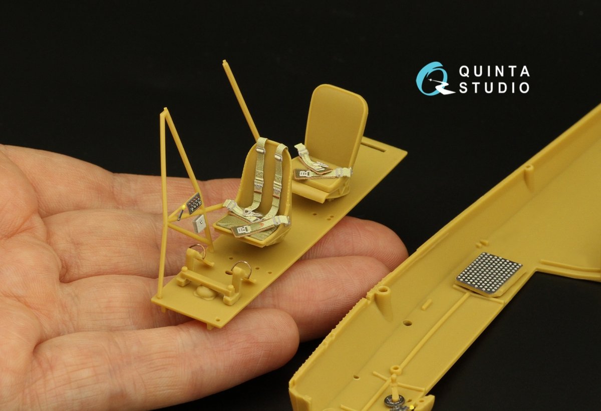 Intérieur imprimé en 3D et coloré sur papier décalcomanie Quinta Studio QD35072 Fi 156C (Hobby Boss (ex-Tristar)) 1/35  – image 7