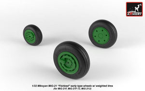 Armory Models AW32009 Roues Fishbed pour Mikoyan MiG-21 avec pneus lestés, échelle 1/32 (début de production) – image 4