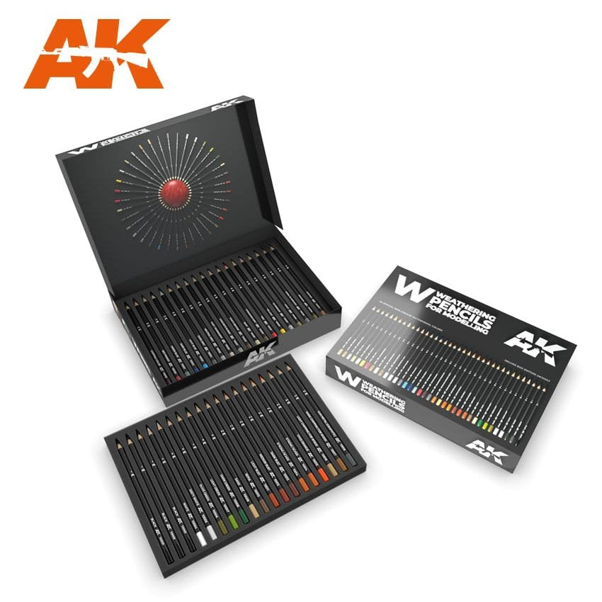 AK Interactive AK10047 CRAYONS DE VIEILLISSEMENT ÉDITION DELUXE
