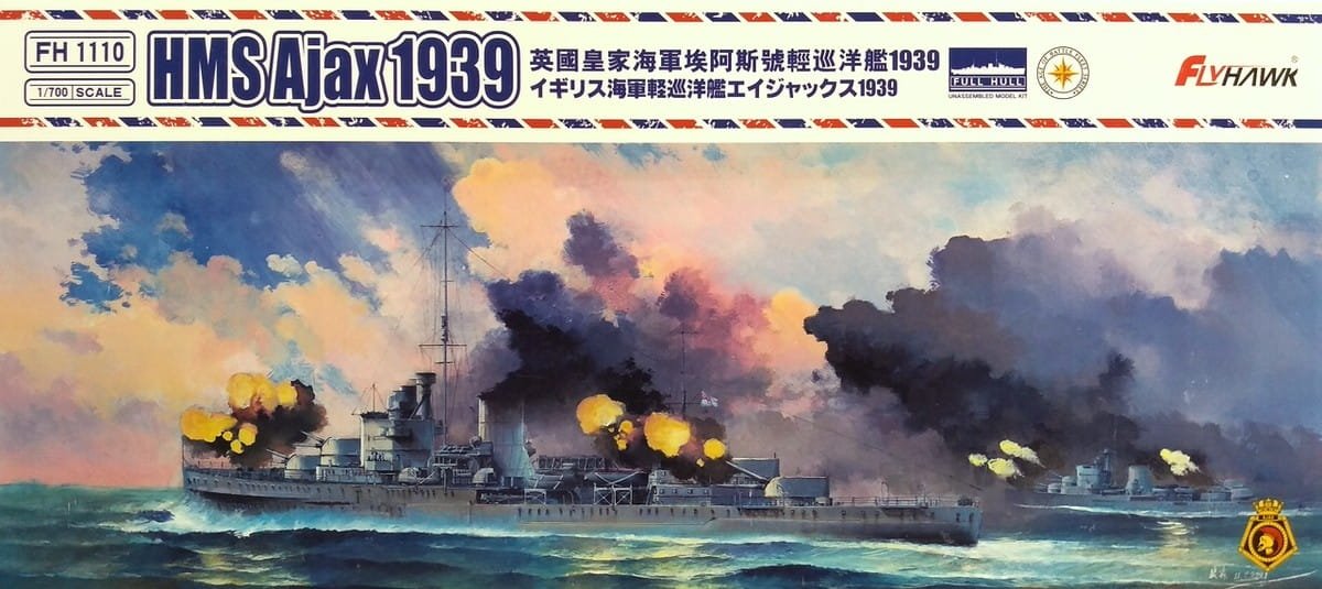 Maquette FlyHawk FH1110 HMS Ajax 1939 1/700