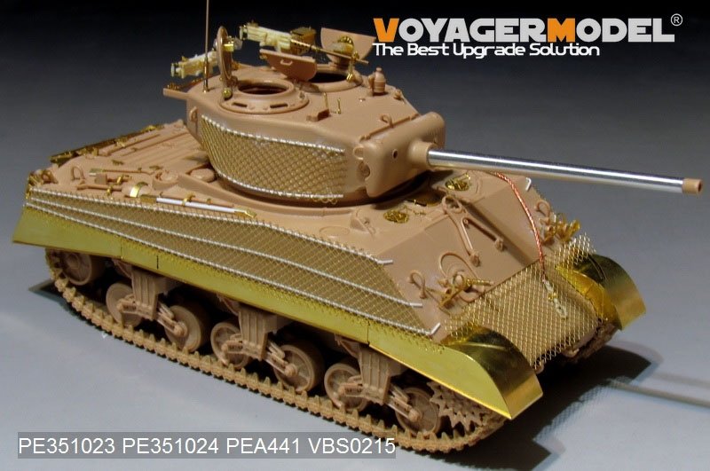 Maquette Voyager PE351023 WWII US M4A3 (76) en version de base avec réservoir central pour MENG TS-043 1/35 – image 15