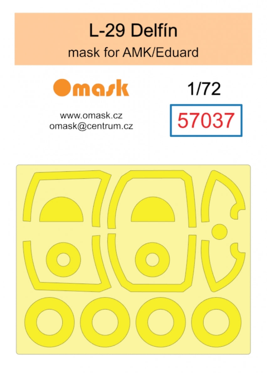 Masque de dauphin Omask 57037 L-29 (pour AMK / Eduard) 1/72