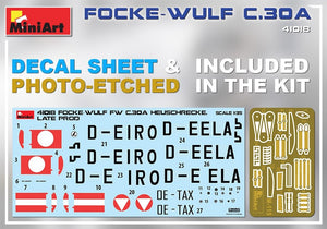 MiniArt 41018 FOCKE-WULF FW C.30A HEUSCHRECKE. LATE PROD 1/35 – zdjęcie 2