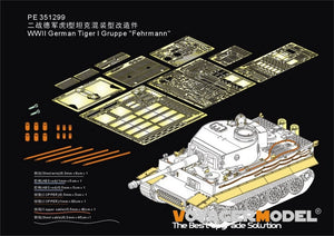 Voyager Model PE351299 Kit de mise à niveau de base pour char allemand Tiger I de la Seconde Guerre mondiale, Gruppe « Fehrmann », compatible avec le TAKOM 2202 au 1/35