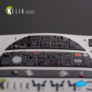 KELIK K72136 AVRO VULCAN B.2 Cockpit arrière - décalcomanies 3D intérieures pour maquette Airfix au 1/72 – image 4