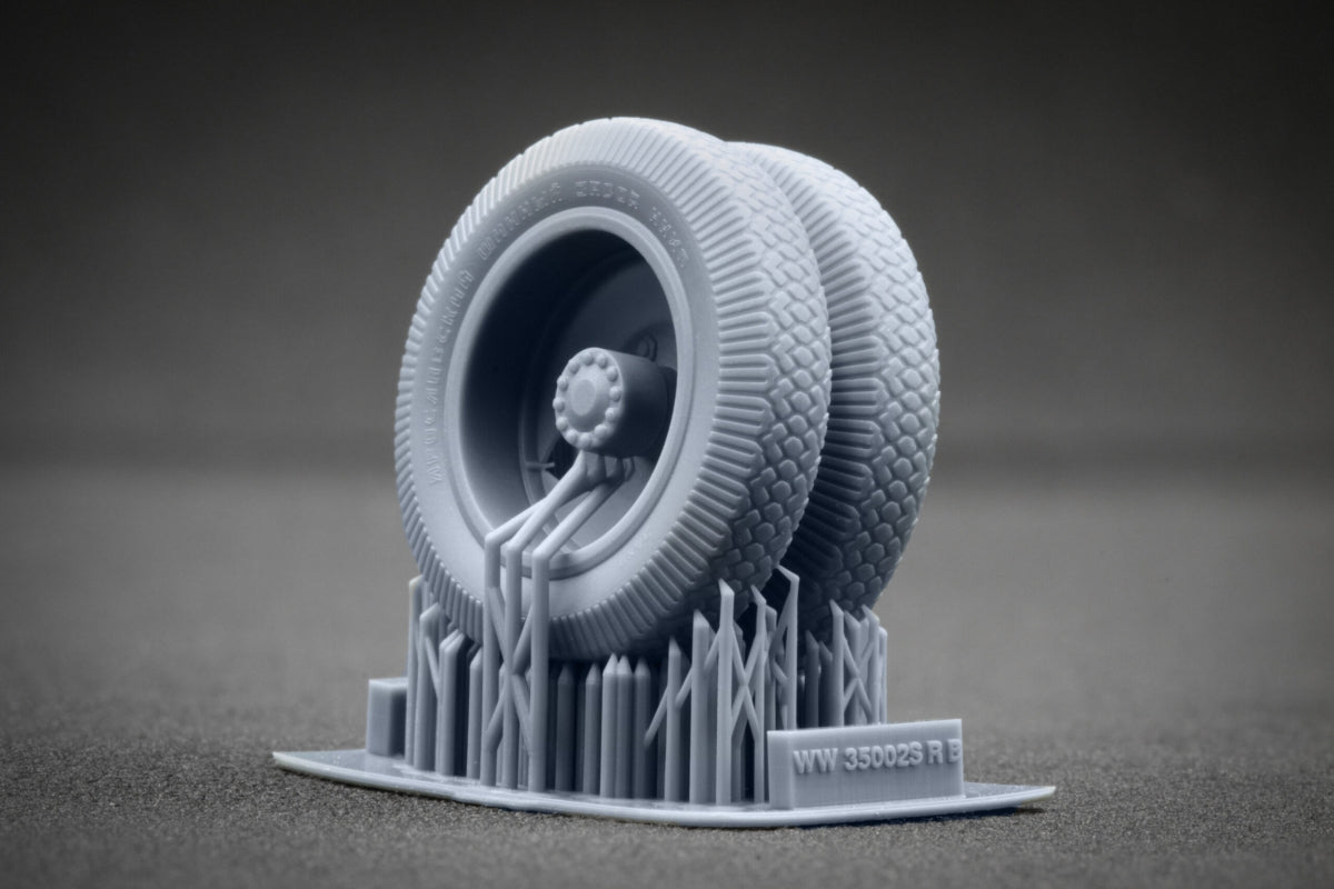 ScaleX WW 35002S ZIS-5 Sagged wheel set (for HobbyBoss) 1/35