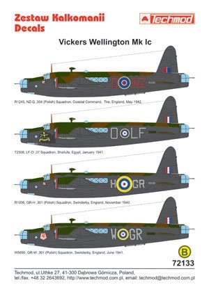 Techmod 72133 - Vickers Wellington IC 1/72 – Bild 2