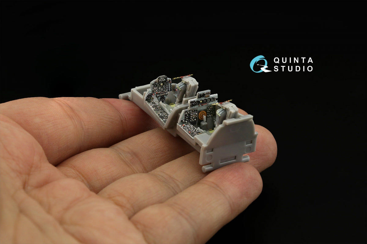 Intérieur imprimé en 3D et coloré sur papier décalcomanie Quinta Studio QD72080 F-4J Late (Fine Molds) à l&amp;#39;échelle 1/72  – image 9