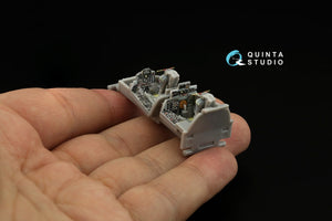 Intérieur imprimé en 3D et coloré sur papier décalcomanie Quinta Studio QD72080 F-4J Late (Fine Molds) à l&amp;#39;échelle 1/72  – image 9
