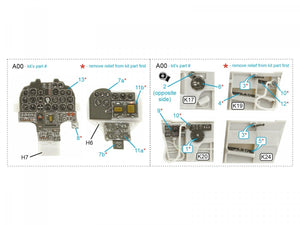 Intérieur imprimé en 3D et coloré sur papier décalcomanie Quinta Studio QDS-48364 F-82G Twin Mustang (Modelsvit) (Petite version) 1/48 – immagine 9