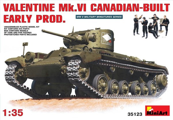 MiniArt 35123 Valentine Mk. VI première production (fabrication canadienne) (1/35)