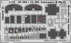 Intérieur du Lancaster B Mk. II Eduard SS492 SA 1/72 AIRFIX