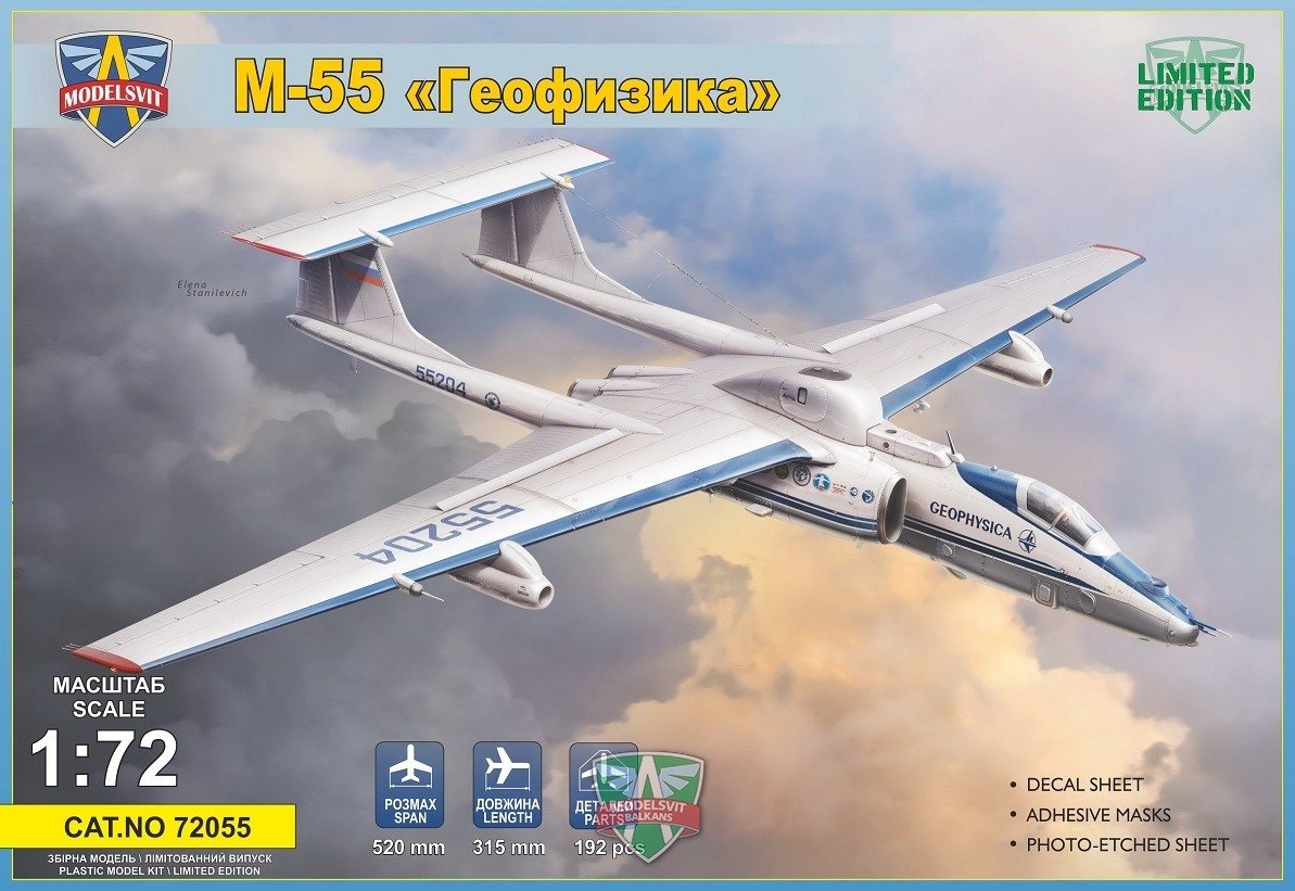 Maquette Modelsvit 72055 M-55 « Geophysica » avion de recherche 1/72