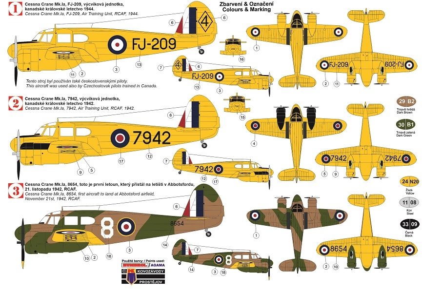 Kovozavody Prostejov KPM0169 Cessna CRANE Mk.Ia 1/72 – immagine 2