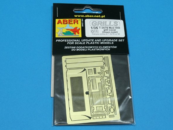 Grille de protection Aber 35G11 pour char russe T-34/76 modèle 1940 (1/35) – image 4