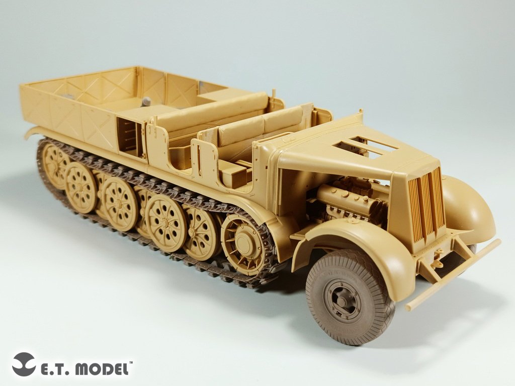 Maquette ET Model P35-062 Sd.Kfz.9 allemand de 18 tonnes (Seconde Guerre mondiale) FAMO, roues avant affaissées et chenilles fonctionnelles, échelle 1/35 – immagine 10