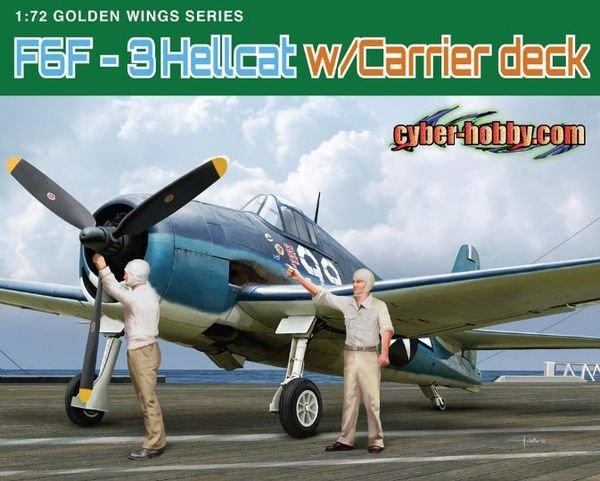 Dragon 5117 F6F-3 Hellcat avec pont d'envol 1/72