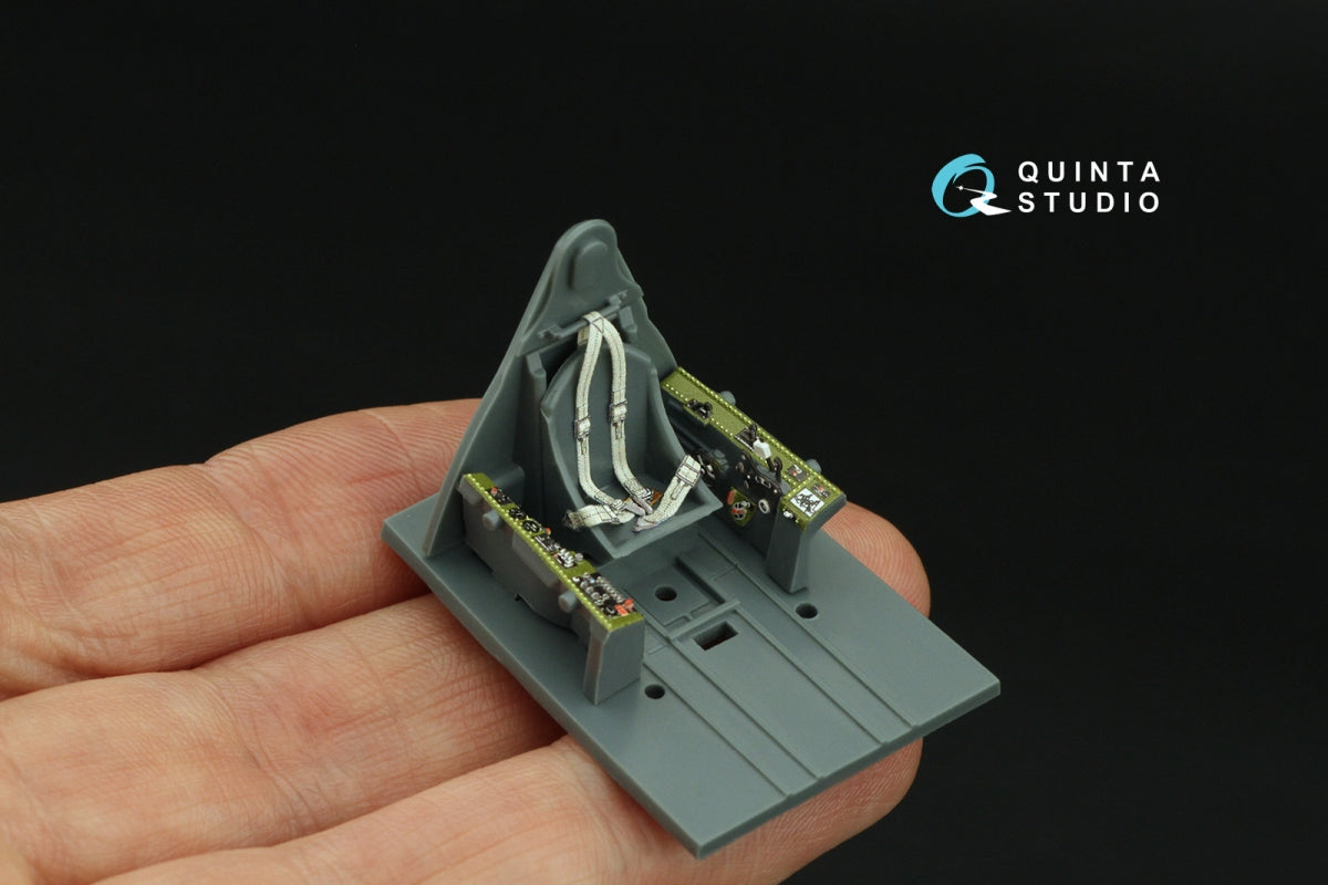 Intérieur imprimé en 3D et coloré sur papier décalcomanie Quinta Studio QD48413 F6F-3E/N Hellcat (Eduard) 1/48 – image 7