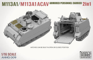 Andy&amp;#39;s Hobby Headquarters AHHQ-009 Kit M113A1 / M113A1 ACAV 2 en 1 1/16 – immagine 2