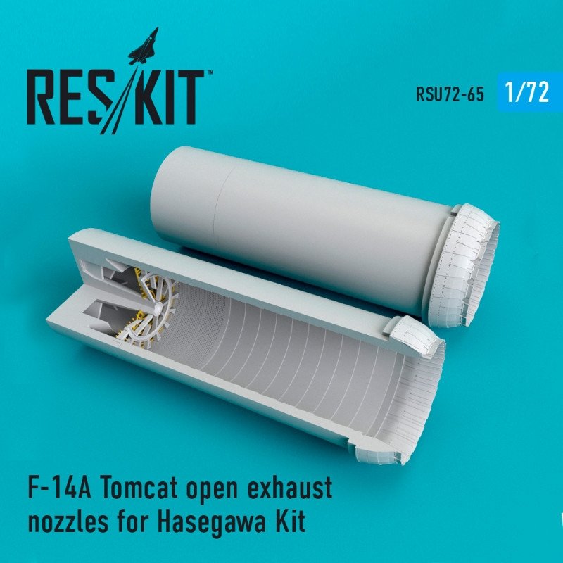 RESKIT RSU72-0065 Buses d&amp;#39;échappement ouvertes pour F-14A Tomcat (échelle Hasegawa 1/72)