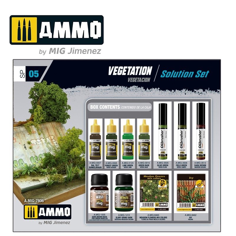 MUNITIONS du Mig Jimenez 7806 VEGETATION. ENSEMBLE DE SOLUTIONS – Bild 2