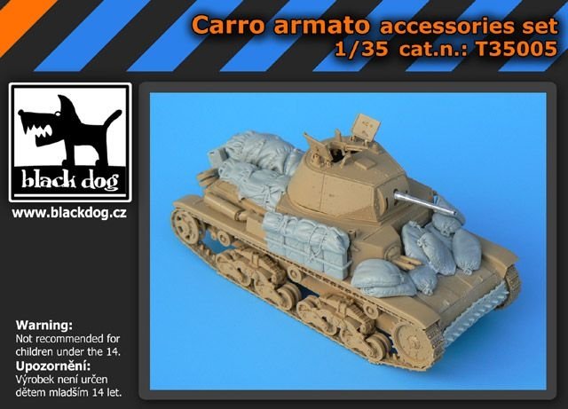 Ensemble d'accessoires Black Dog T35005 Carro armato pour maquettes Tamiya 1/35