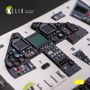 KELIK K32027 F-117A - Décalcomanies 3D pour intérieur de type 1, compatibles avec la maquette Trumpeter au 1/32 – image 4