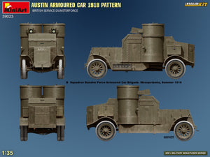 Miniart 39023 MODÈLE DE VOITURE BLINDÉE AUSTIN 1918. SERVICE BRITANNIQUE DUNSTERFORCE. KIT INTÉRIEUR 1/35 – immagine 9