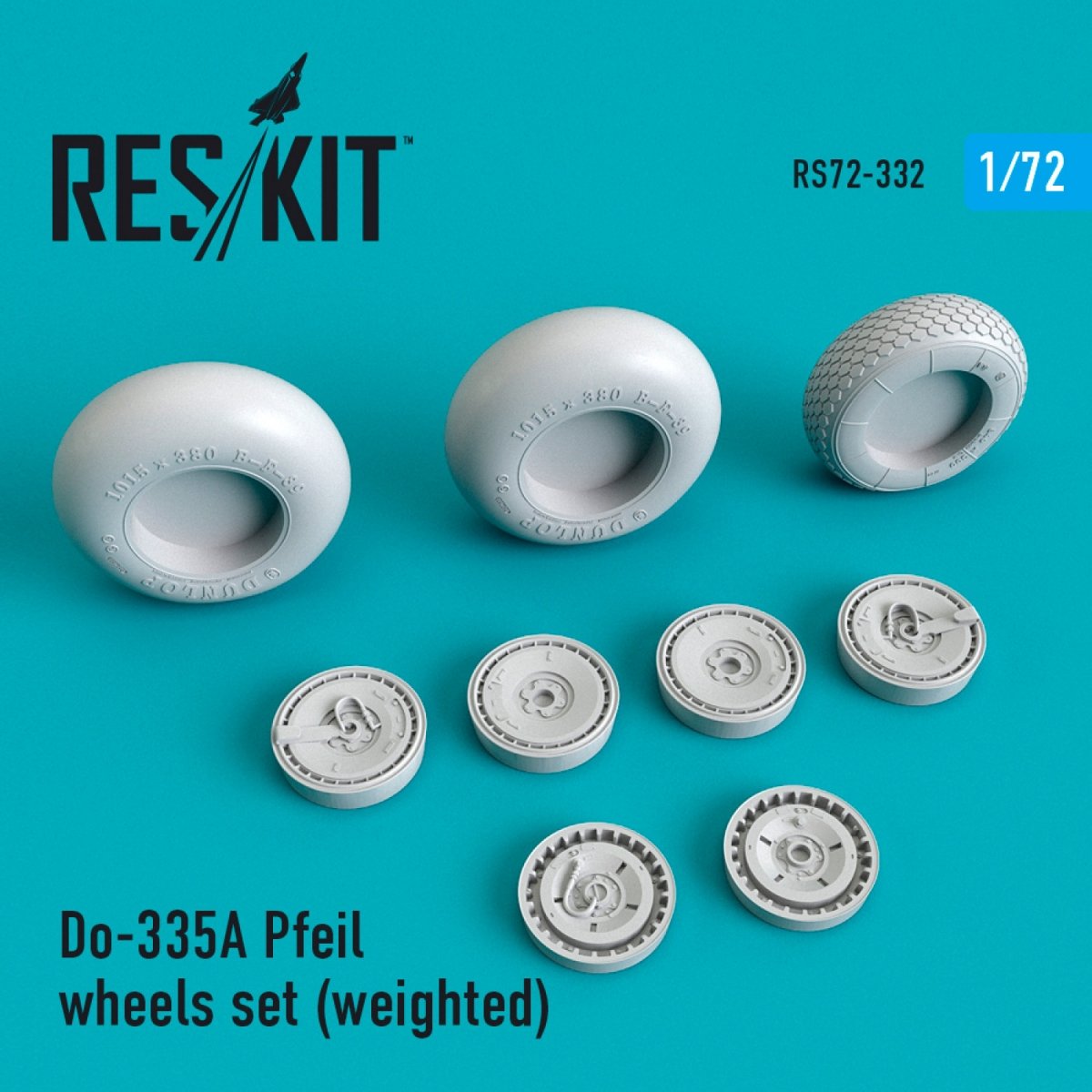 RESKIT RS72-0332 DO-335В « PFEIL » JEU DE ROUES (LESTÉ) 1/72