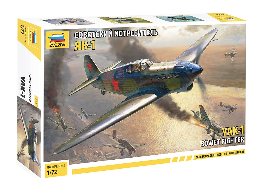 Zvezda 7327 chasseur soviétique Yak-1 27-92 série 1/72