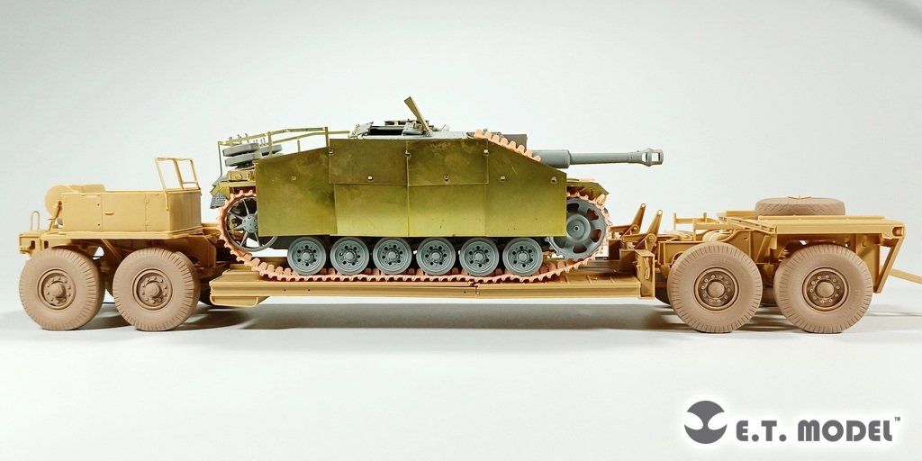 ET Model P35-123 Transporteur de chars allemand Sd.Ah.116 de la Seconde Guerre mondiale, roues affaissées, pour maquette TAMIYA au 1/35 – image 8