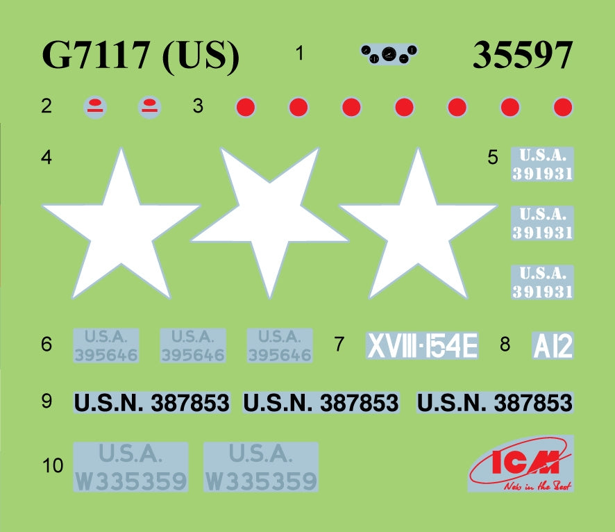 ICM DS3528 Véhicules militaires américains de la Seconde Guerre mondiale, échelle 1/35  – imagen 19