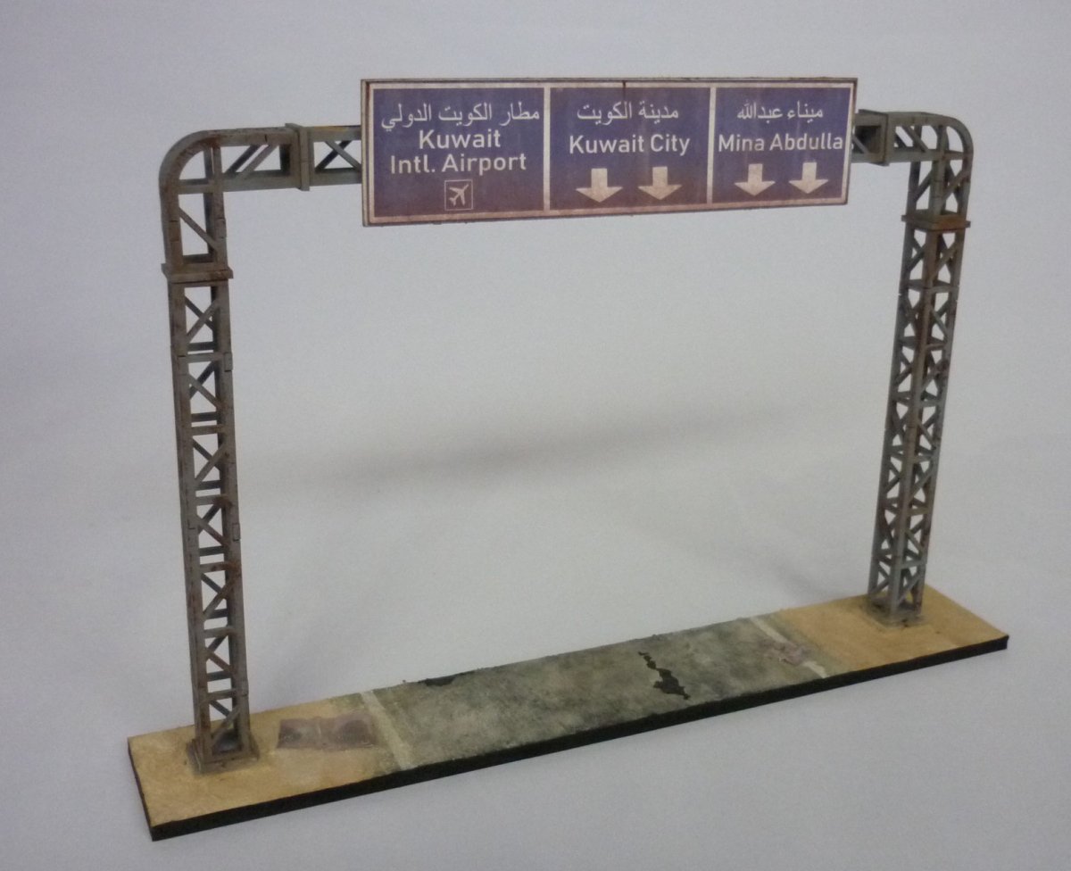 RT-Diorama 35580 Pont autoroutier pour panneaux n° 1 1/35 – immagine 3