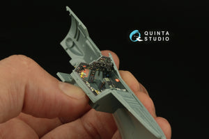 Intérieur imprimé en 3D et coloré sur papier décalcomanie Quinta Studio QD48315 Fw 190A-5/6 (Eduard) 1/48 – imagen 8
