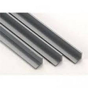 Plastruct 90007 Carré &amp;quot;L&amp;quot; 7,9 mm x 7,9 mm x 1,7 mm x 600 mm (ABS) / 4 pièces.