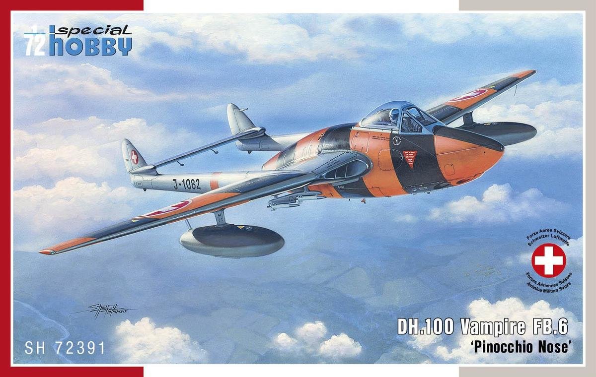 Special Hobby 72391 DH.100 Vampire 6 « Nez de Pinocchio » 1/72 