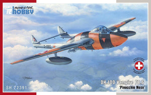 Special Hobby 72391 DH.100 Vampire 6 « Nez de Pinocchio » 1/72