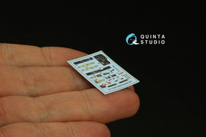 Intérieur imprimé en 3D et coloré sur papier décalcomanie Quinta Studio QD72049 Me-262A (Airfix) 1/72 – Bild 5