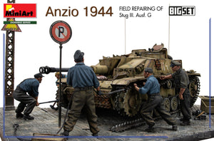 MiniArt 36072 Anzio 1944. Réparation sur le terrain d&amp;#39;un Stug III. Ausf. G. Grand coffret 1/35 – Bild 7