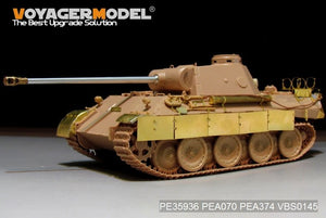 Maquette Voyager PE35936 Panther D allemand de la Seconde Guerre mondiale avec réservoirs de carburant « Stadtgas » (de base pour MENG TS-038 au 1/35) – Bild 3