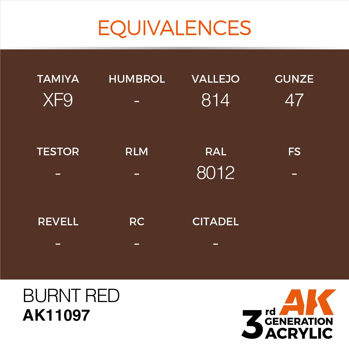 AK Interactive AK11097 ROUGE BRÛLÉ – STANDARD 17 ml – image 3