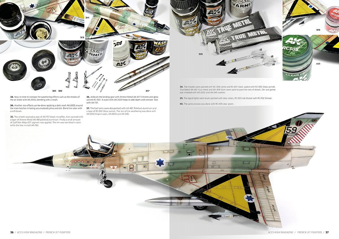 AK Interactive AK2931 ACES HIGH MAGAZINE NUMÉRO 15 CHASSEURS À RÉACTION FRANÇAIS – immagine 6