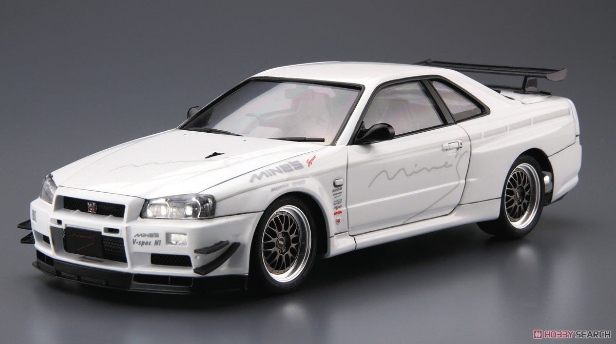 Aoshima 05986 Nissan Skyline GT-R R34 BNR3 1/24 – zdjęcie 2