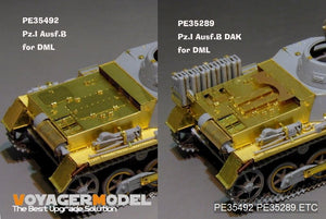 Maquette Voyager PE35289, char allemand Pz.Kpfw.I Ausf. B DAK version de base (pour DRAGON 6207), échelle 1/35 – image 4