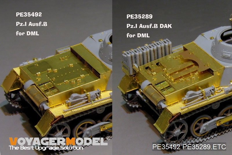 Maquette Voyager PE35289, char allemand Pz.Kpfw.I Ausf. B DAK version de base (pour DRAGON 6207), échelle 1/35 – image 4